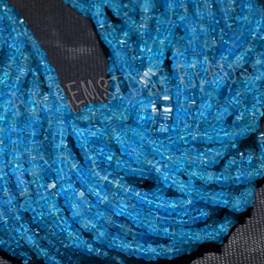 neon apatite square beads