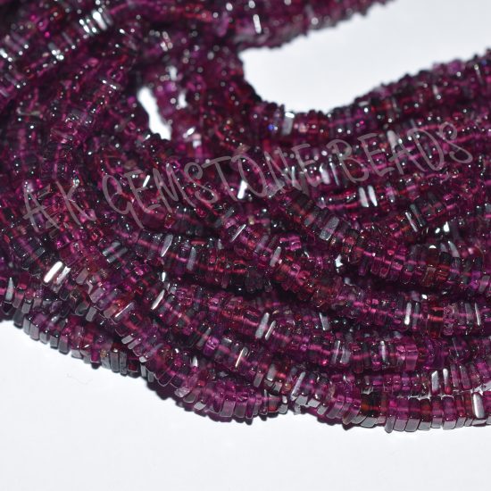 rhodolite garnet square beads