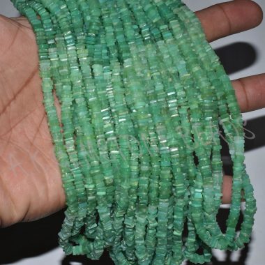green chrysopress square beads