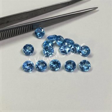 5mm swiss blue topaz