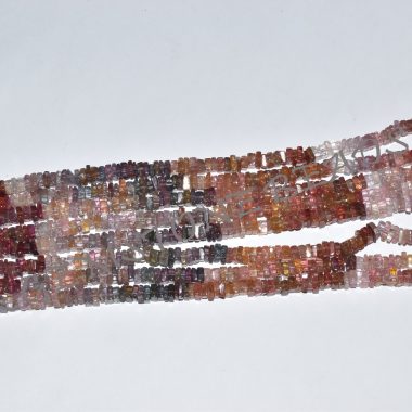 multi spinel square beads