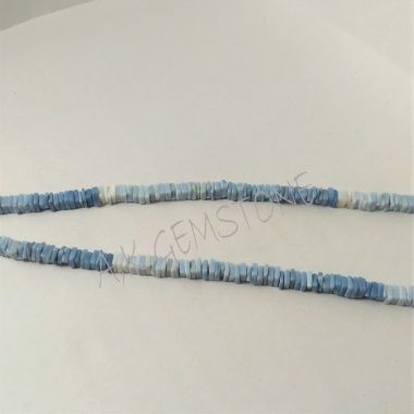 blue opal square beads