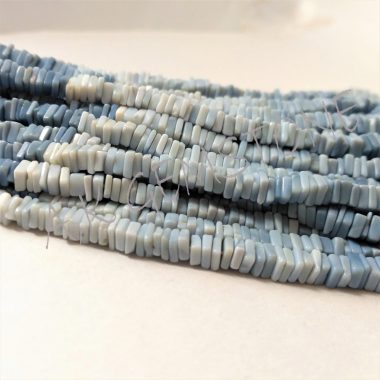 blue opal square beads