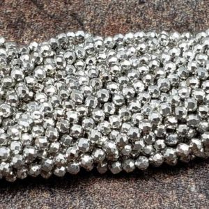 silver pyrite faceted
