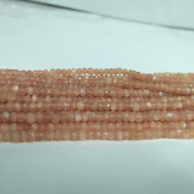 peach moonstone faceted