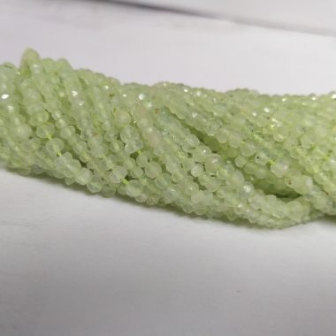 green prehnite faceted
