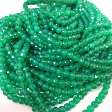 faceted green onyx round