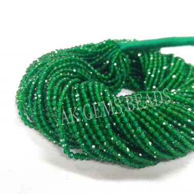 micro green spinel beads