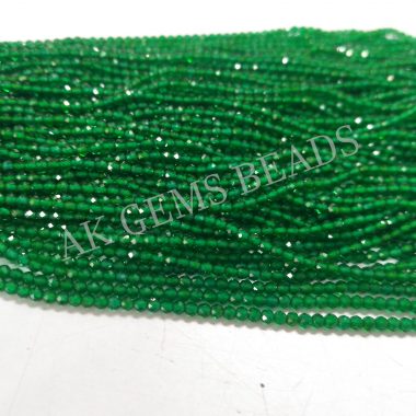 micro green spinel beads