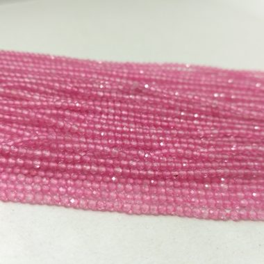 tiny pink topaz faceted