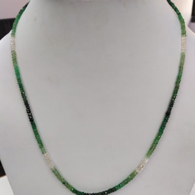 emerald shaded clasp necklace